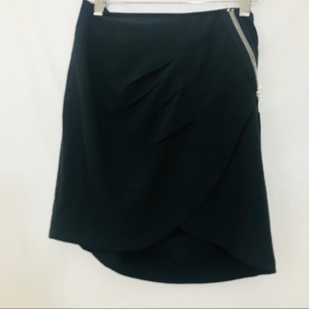 Costa Blanca asymmetrical mini skirt with zipper